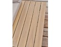 Salon de jardin d'angle 5 places en acier et bois d'acacia - Taupe - CAMINO