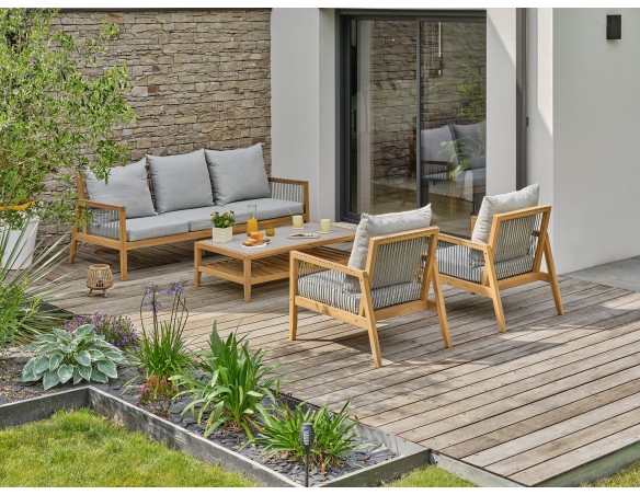 Salon bas de jardin FUNA - ACACIA