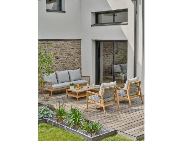 Salon bas de jardin FUNA - ACACIA