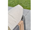 Salon bas de jardin en aluminium - effet bois - JESPAR