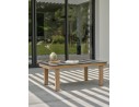 Salon bas de jardin en aluminium - effet bois - JESPAR