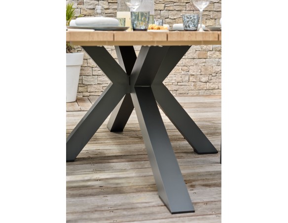 Table de jardin KELIA - GRIS ANTHRACITE