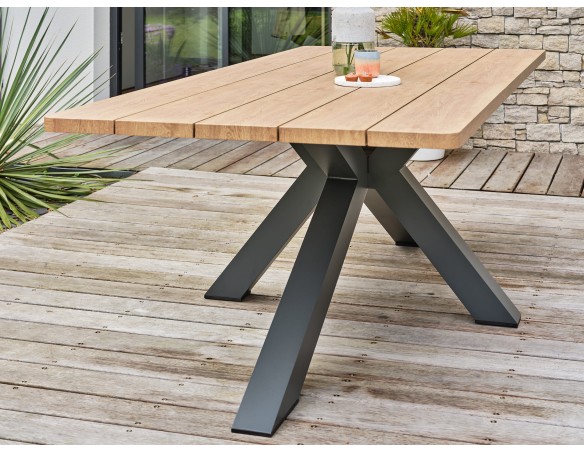 Table de jardin KELIA - GRIS ANTHRACITE