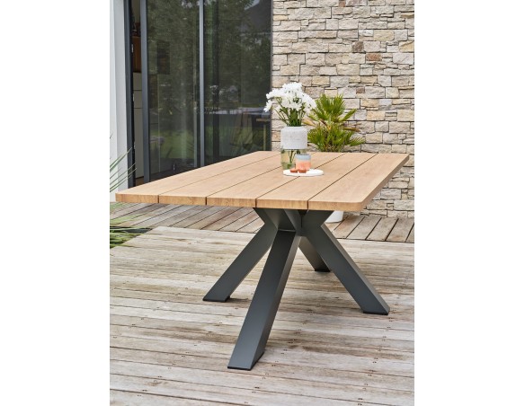 Table de jardin KELIA - GRIS ANTHRACITE