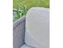 Salon bas de jardin alu et corde Olefin - EFFET BOIS