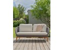 Salon bas de jardin alu et corde Olefin - EFFET BOIS