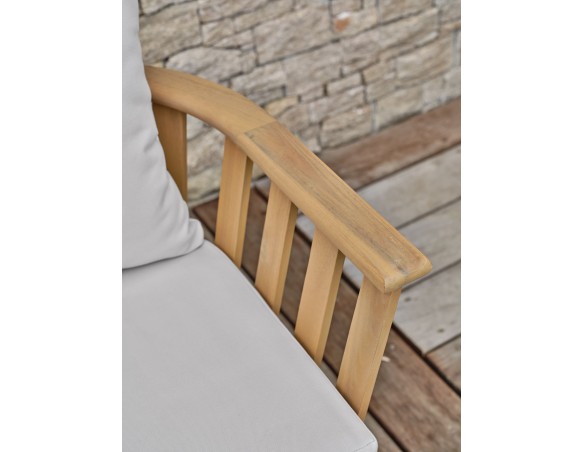Fauteuil de jardin LISO avec coussins - ACACIA