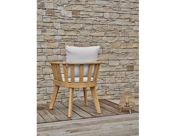 Fauteuil de jardin LISO avec coussins - ACACIA