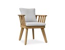 Fauteuil de jardin LISO avec coussins - ACACIA