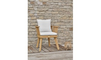 Fauteuil de jardin LISO avec coussins - ACACIA