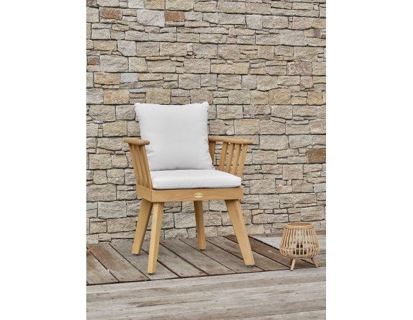 Fauteuil de jardin LISO avec coussins - ACACIA