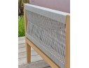 Salon de jardin d'angle 5 places modulable en bois d'acacia et corde tissée - Rosybrown - JORDA