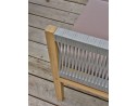 Salon de jardin d'angle 5 places modulable en bois d'acacia et corde tissée - Rosybrown - JORDA