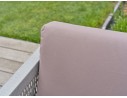 Salon de jardin d'angle 5 places modulable en bois d'acacia et corde tissée - Rosybrown - JORDA