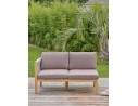 Salon de jardin d'angle 5 places modulable en bois d'acacia et corde tissée - Rosybrown - JORDA
