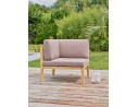 Salon de jardin d'angle 5 places modulable en bois d'acacia et corde tissée - Rosybrown - JORDA