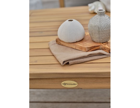 Salon de jardin d'angle 5 places modulable en bois d'acacia et corde tissée - Rosybrown - JORDA