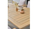 Ensemble repas de jardin en Acacia 8 fauteuils - LISO