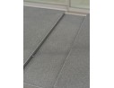 Table de jardin DANIA (160/210x90 cm) en aluminium et spraystone avec rallonge automatique - GRIS ANTHRACITE