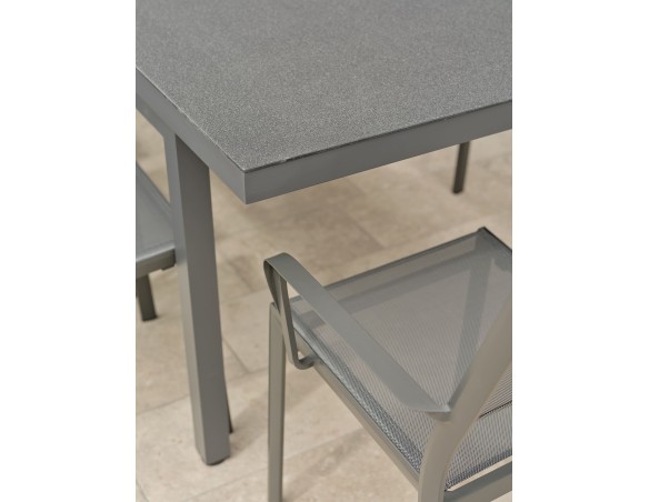 Salon de jardin 8 places avec plateau praystone extensible - DANIA