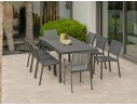 Salon de jardin 8 places avec plateau praystone extensible - DANIA