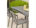 Salon de jardin 4 chaises avec plateau praystone extensible - DANIA