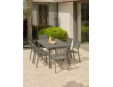 Salon de jardin  6 places avec plateau praystone extensible - DANIA