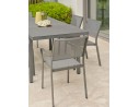 Salon de jardin  6 places avec plateau praystone extensible - DANIA