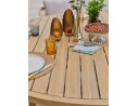 Ensemble repas de jardin SERENA (170x90 cm) 6 places en bois d'acacia - WOOD