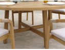 Ensemble repas de jardin SERENA (170x90 cm) 6 places en bois d'acacia - WOOD