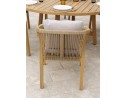 Ensemble repas de jardin SERENA (170x90 cm) 6 places en bois d'acacia - WOOD