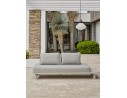 Salon de jardin d'angle IRUN 6 places en corde tissée et aluminium - GRIS