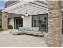 Salon de jardin d'angle IRUN 6 places en corde tissée et aluminium - GRIS