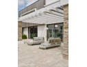 Salon de jardin d'angle IRUN 6 places en corde tissée et aluminium - GRIS