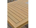 Ensemble repas de jardin SULLANA (225x104 cm) 8 places en bois d'acacia - WOOD