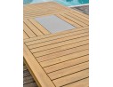 Ensemble repas de jardin SULLANA (225x104 cm) 8 places en bois d'acacia - WOOD
