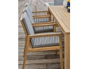 Ensemble repas de jardin SULLANA (225x104 cm) 8 places en bois d'acacia - WOOD