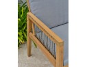 Ensemble repas de jardin SULLANA (225x104 cm) 8 places en bois d'acacia - WOOD