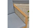 Ensemble repas de jardin SULLANA (225x104 cm) 8 places en bois d'acacia - WOOD
