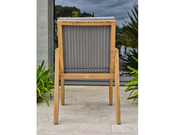 Ensemble repas de jardin SULLANA (225x104 cm) 8 places en bois d'acacia - WOOD