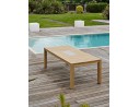 Ensemble repas de jardin SULLANA (225x104 cm) 8 places en bois d'acacia - WOOD
