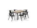 Ensemble repas boston 6 pl avec diego noir