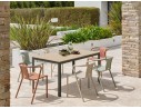 Ensemble repas boston 6 pl avec fauteuils diego panachés