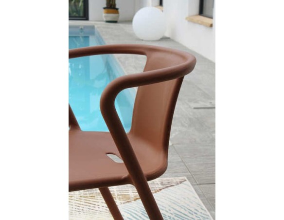 Ensemble repas boston 6 pl avec fauteuils diego panachés