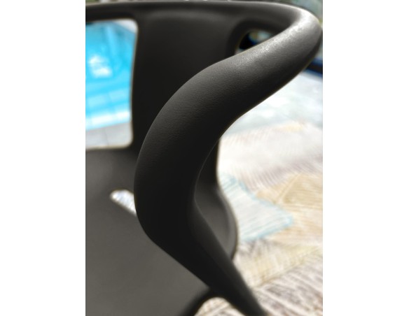 Ensemble repas boston 4 pl avec fauteuils diego noir