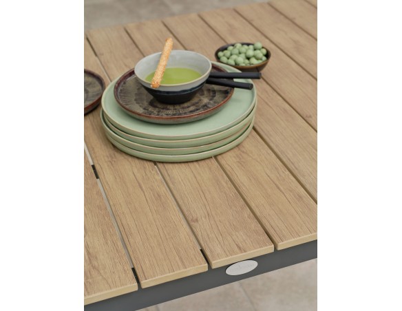 Ensemble repas boston 4 pl avec fauteuils diego panachés
