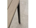 Ensemble repas boston 6 pl avec fauteuils Tiago noirs