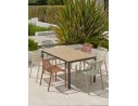 Ensemble repas boston 6 pl avec fauteuils Tiago panachés