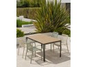 Ensemble repas Boston 4 pl avec fauteuils Tiago panachés