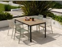 Ensemble repas Boston 4 pl avec fauteuils Tiago panachés
